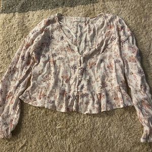 Floral print blouse
